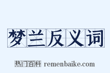 梦兰反义词是什么意思的图片